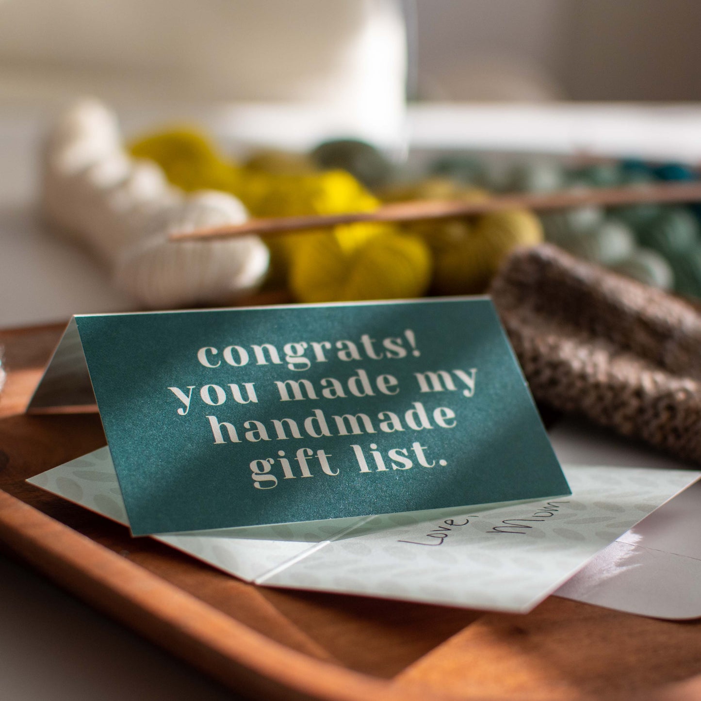 Congrats! You Made my Gift List!  — Mini Greeting Care Cards