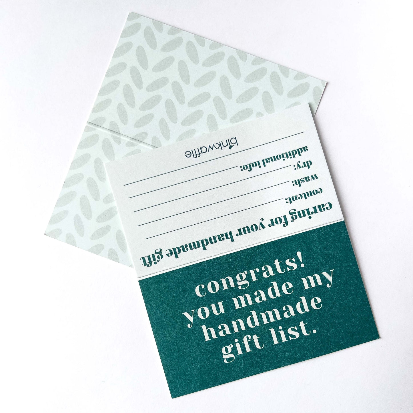 Congrats! You Made my Gift List! — Mini Greeting Care Cards