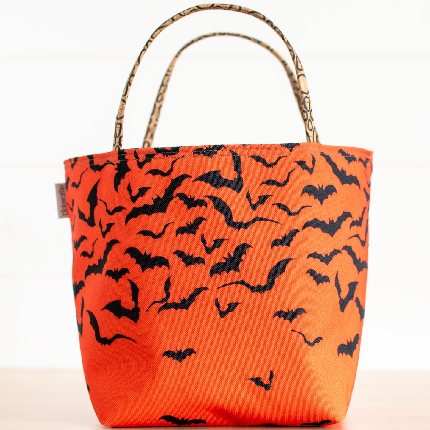 Orange Bats Bucket Tote
