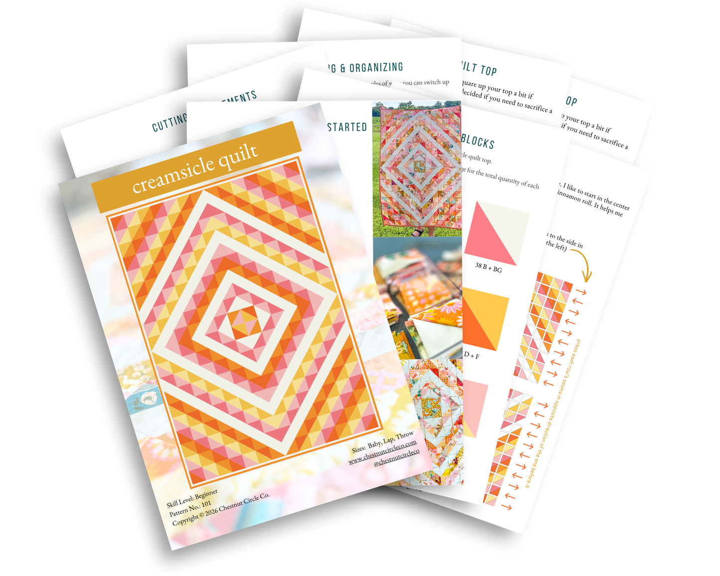 Creamsicle Quilt Pattern PDF
