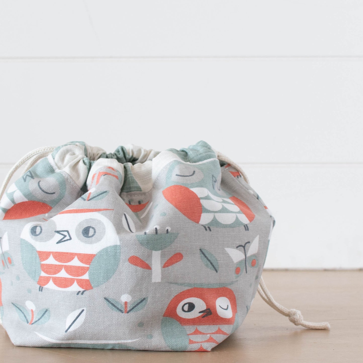 Owl Party — Drawstring Project Bags