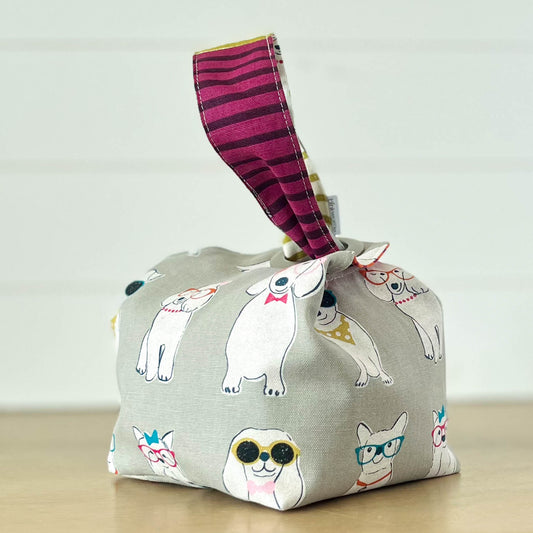 Pups in Specs — Dumpling Project Bags