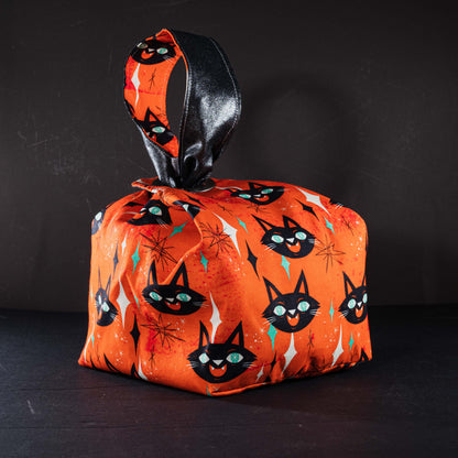 Black Cat Orange  — Dumpling Bags